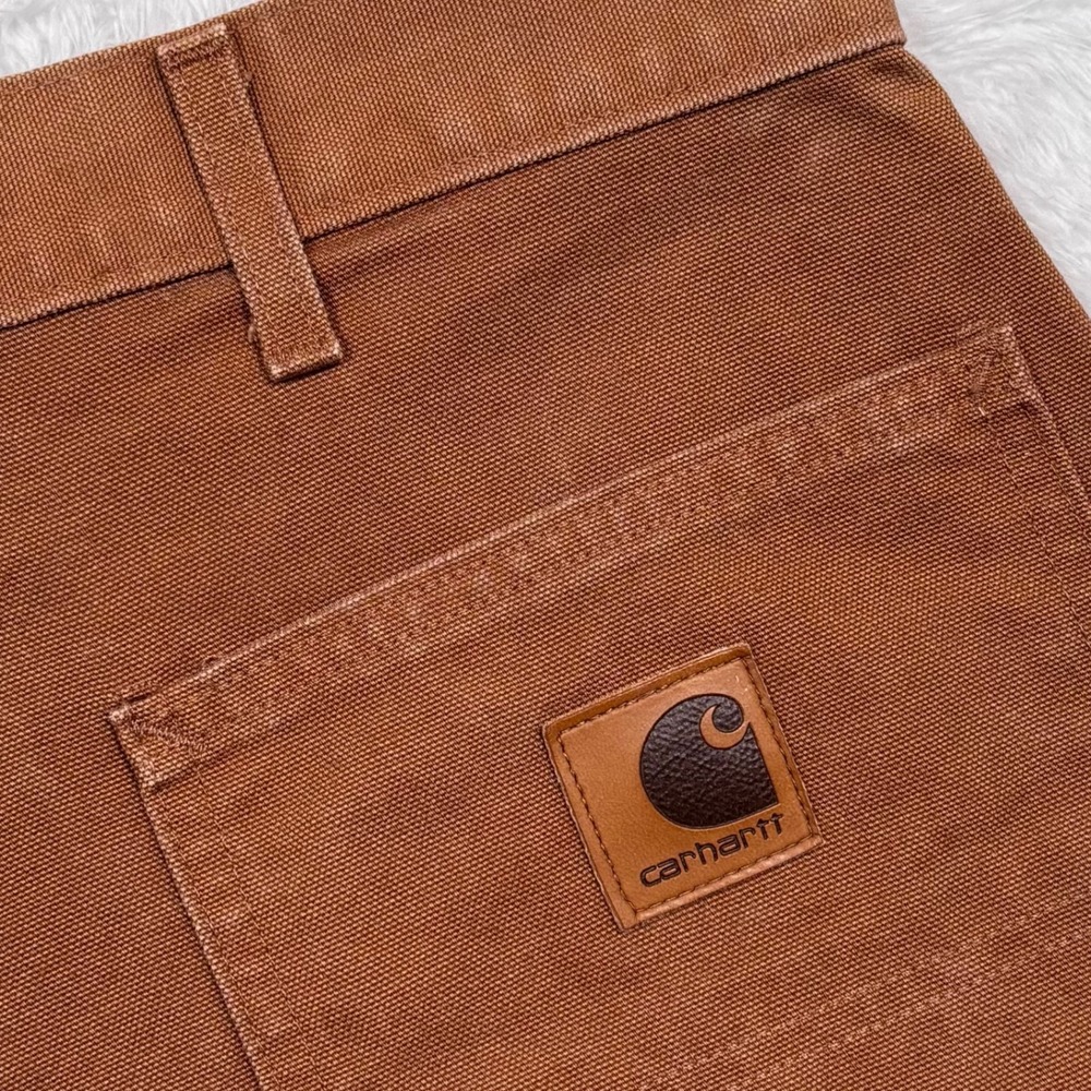 VTG Y2K Carhartt B25 BRN Carpenter Shorts Mens 40 Brown Duck Canvas Made In‎ USA